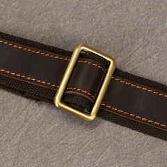 Brown Leather Vertical Briefcase Business Handbag for Men Office Handbag for Men - iwalletsmen