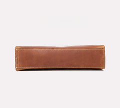 Brown Leather Clutch Wristlet Large Men's Leather Clutch Purse - iwalletsmen