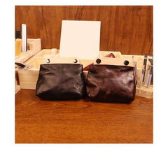 Brown Mens Coin Pouch Wallet 