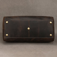 Large Leather Weekender Bag for Men Vintage Leather Weekend Bag for Men - iwalletsmen