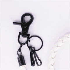 White Leather Wallet Chain Mens Biker Wallet Chain White Pants Chain Jeans Chain White Jean Chain