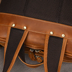 Vintage Crazy Horse Leather Backpack - FYYY04591041