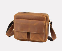 Mens Small Leather Crossbody Bag - iwalletsmen