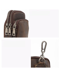 Leather Pouch Bag for Mens Small Pouch Bag for Men Belt Pouch for Men - iwalletsmen