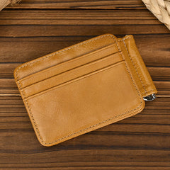 Black Bifold Wallet with Money Clip - Flat Lay View - iwalletsmen