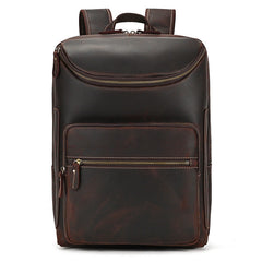 Vintage Crazy Horse Leather Backpack - FYYY04591041