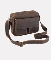 Men's Small Leather Crossbody Bag 