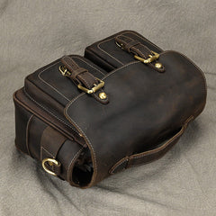 retro leather camera bag