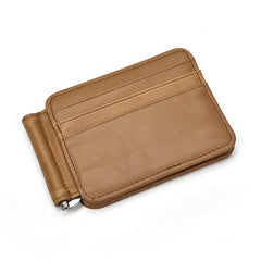 Black Bifold Wallet with Money Clip - Flat Lay View - iwalletsmen