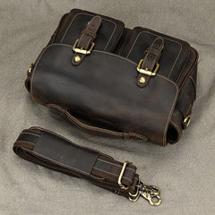 retro leather camera bag