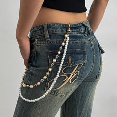 Gold Beaded Wallet Chain for Women - iChainWallets