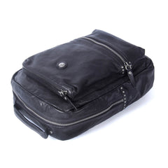 Handmade Leather Mens Cool Backpack Bag Large Travel Bag Hiking Bag for Men