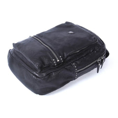 Handmade Leather Mens Cool Backpack Bag Large Travel Bag Hiking Bag for Men