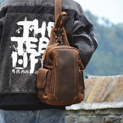 Chest Bag One Shoulder Backpack - Back View