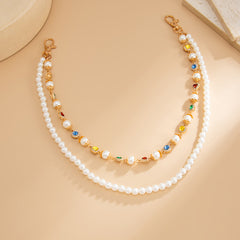 Gold Beaded Wallet Chain for Women - iChainWallets