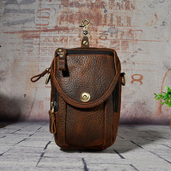 Leather Belt Pouch for Men Cell Phone Holster Waist Bags Belt Bag For Men