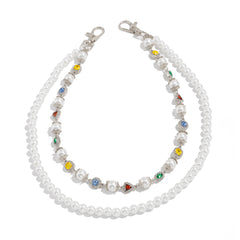 Gold Beaded Wallet Chain for Women - iChainWallets