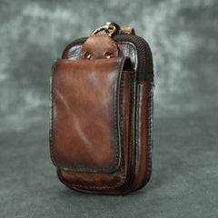 Leather Ccell Phone Holster Mobile Phone Belt Holder Leather Belt Pouch Cell Phone Holsters with Belt Loop
