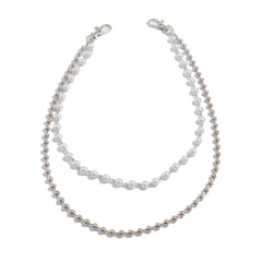 Pearl Wallet Chain for Women Womens Ball Wallet Chain Double Wallet Chain - iChainWallets