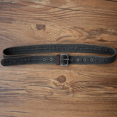 Cool Double Loops Denim Belt Denim Blue Belt Vintage Denim Belt For Men Women