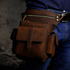 bag legs Mens Drop Leg Bag Biker Leather Thigh Bag Left Leg Pack Belt Pouches For Men