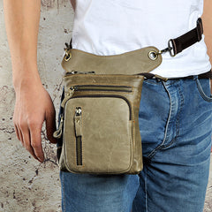 thigh holster bag Leather Drop Leg Bag Mens Leather Thigh Bag Left Leg Pack Motorcycle Thigh Bag Belt Pouch 