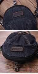 Unique Denim Cap Mini Shoulder Bags Belt Pouch Denim Cap Phone Crossbody Bag