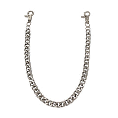 Silver Biker Wallet Chain - flat lay - iwalletsmen