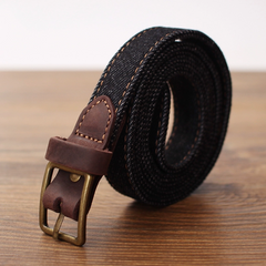 Cute Women Blue Denim Slim Belts Denim Blue Belt Vintage Belt For Women