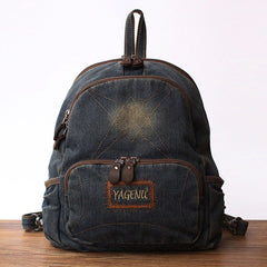 Denim Blue Backpack School Backpack Womens Blue Denim School Rucksack For Women