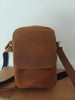 Leather Sling Backpack - Side View - iwalletsmen