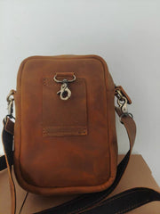 Leather Sling Backpack - Interior View - iwalletsmen