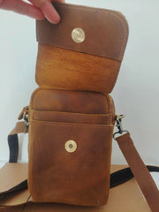 Leather Sling Backpack - Strap Detail - iwalletsmen