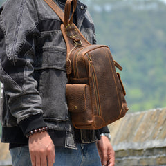 Coffee Sling Bag Chest Pack - Interior View