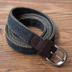 Vintage Women Denim Slim Belts Denim Blue Belts Vintage Belts For Women