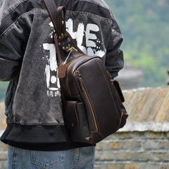 Chest Bag One Shoulder Backpack - Back View