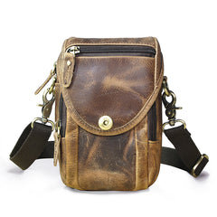 Leather Belt Pouch for Men Cell Phone Holster Waist Bags Belt Bag For Men