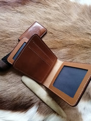 Mens Wallet with ID Window Bulldog Wallet 