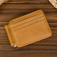 Black Bifold Wallet with Money Clip - Flat Lay View - iwalletsmen