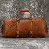 Brown Leather Weekender Bag for Men Vintage Leather Weekend Bag for Men - iwalletsmen