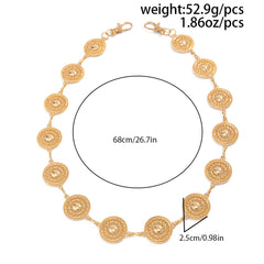Round Plate Wallet Chain for Women Cool Wallet Chain - iChainWallets