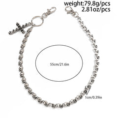  Wallet Chain with Skull Cross - iChainWallets