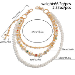 Mens Gold Beaded Wallet Chain - iChainWallets