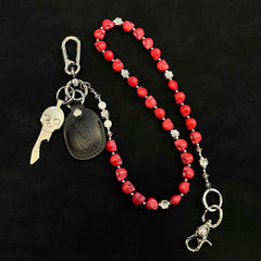 Skull Wallet Chains Red Skull Chain for Wallet - iChainWallets