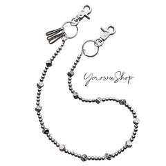 Beaded Wallet Chain Ball Chain for Wallet Dice Long Ball Wallet Chain - iChainWallets
