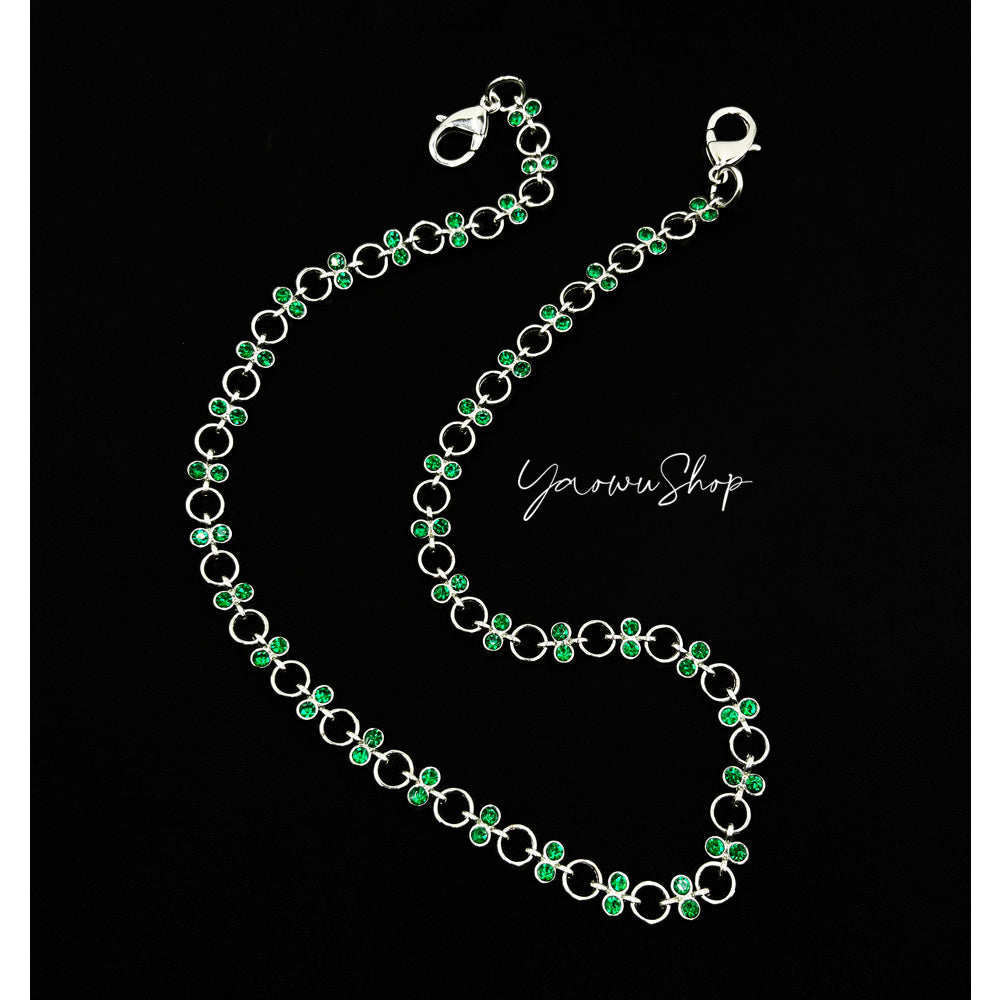 Green Wallet Chain for Women 