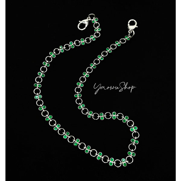 Green Wallet Chain for Women 