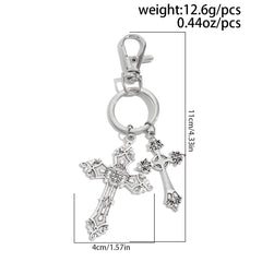 Short Wallet Chain Cross Keychain Cross Keychains 