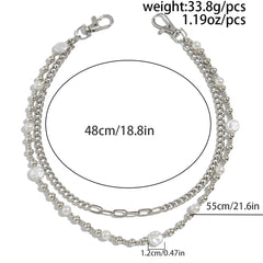 Pearl Womens Double Wallet Chain - iChainWallets