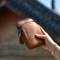 Leather Pouch Bag for Mens Small Pouch Bag for Men Belt Pouch for Men - iwalletsmen